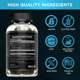 Effective Nutra gominolas en mano para comparar tamaño, dosificación visual