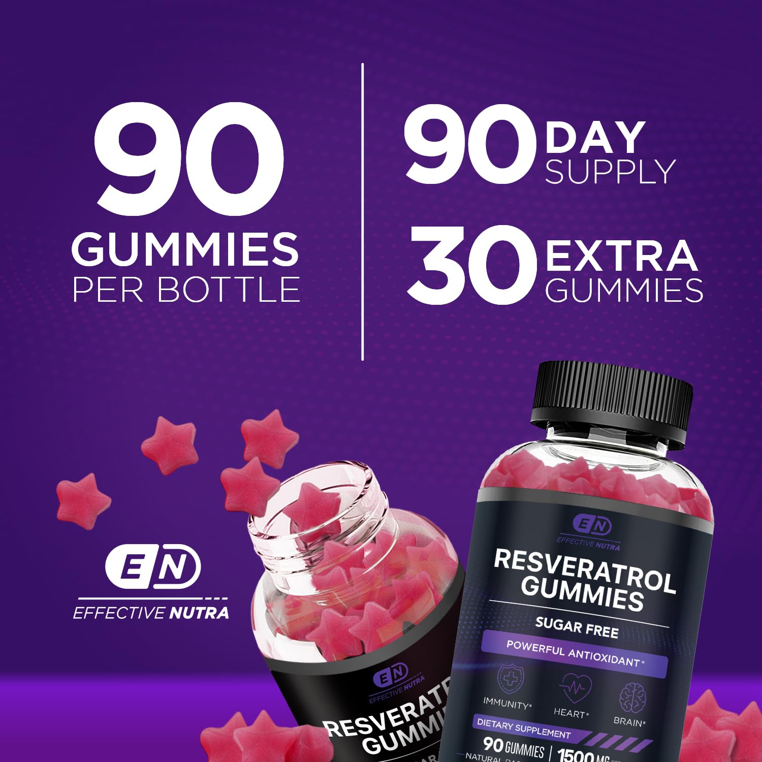 Effective Nutra etiqueta con lista de ingredientes y dosis clara