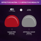 Persona masticando gominola Effective Nutra como alternativa a cápsulas