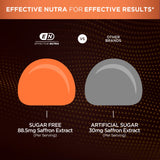 Effective Nutra sello sin gluten y vegano destacando transparencia