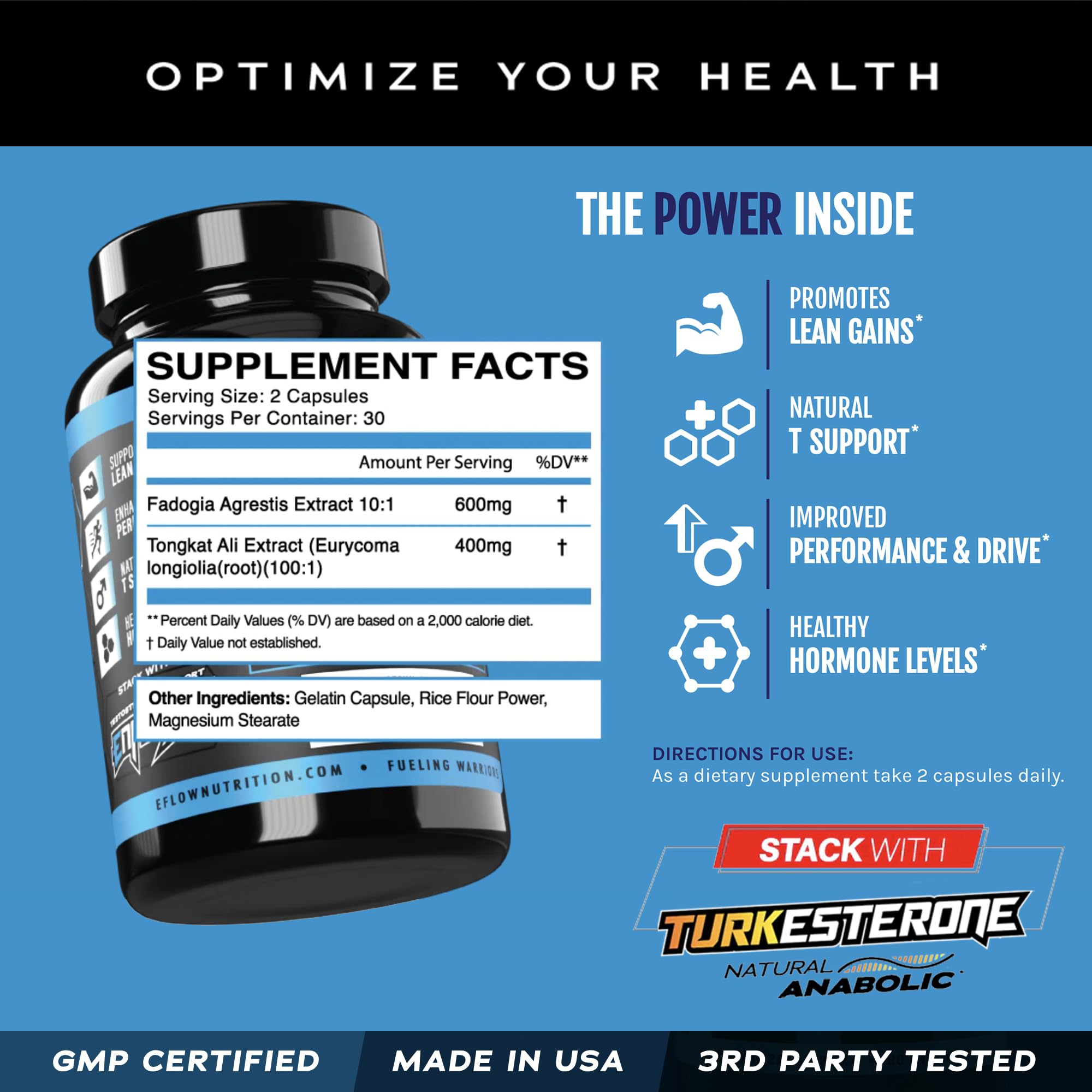 eFlow Nutrition cápsulas sobre superficie para apreciar forma y color