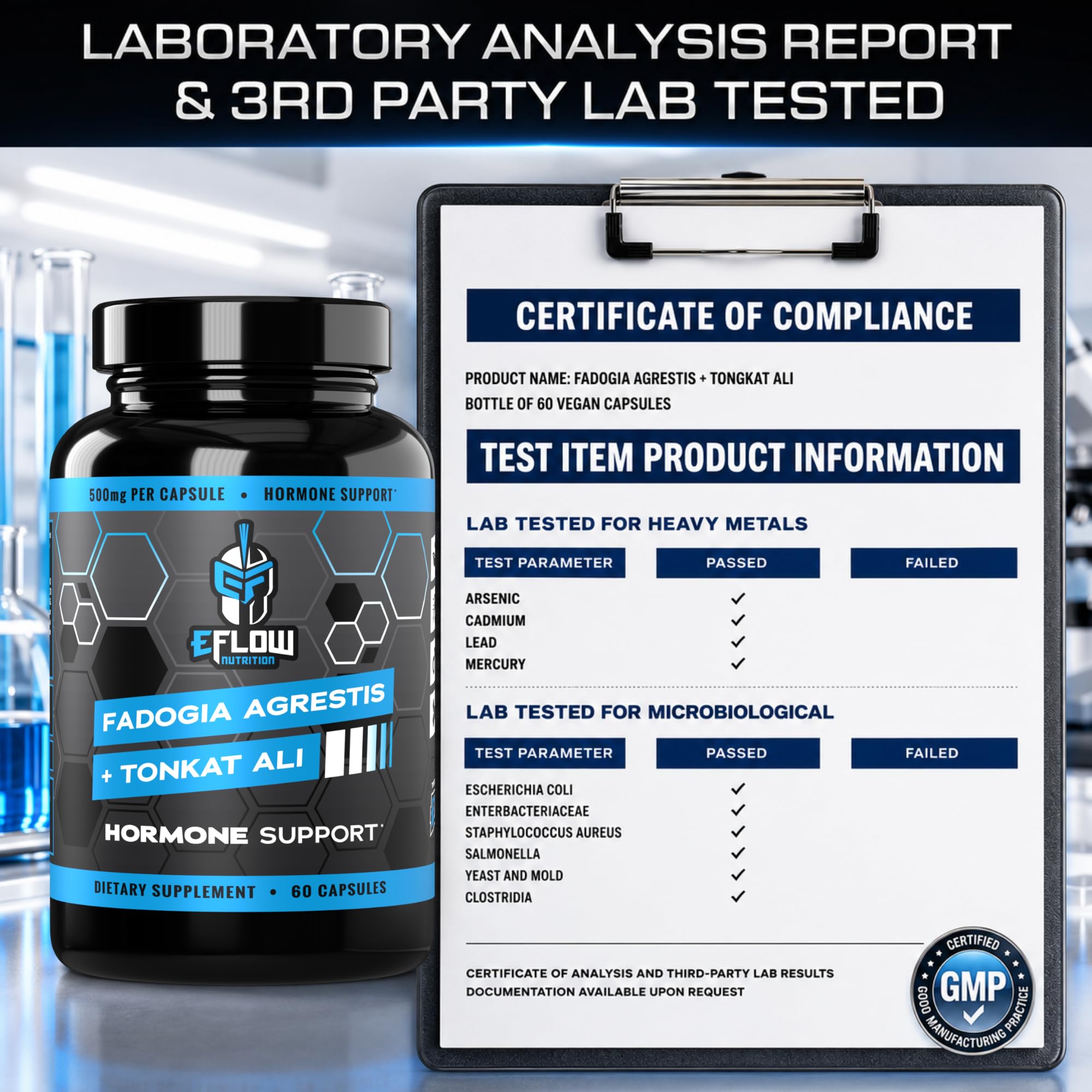 eFlow Nutrition polvo de extracto en detalle que muestra textura y pureza