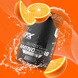 EFX Sports deportista en gimnasio usando Aminozorb para energía y resistencia