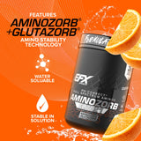 EFX Sports vaso con bebida mezclada demostrando hidratación y recuperación