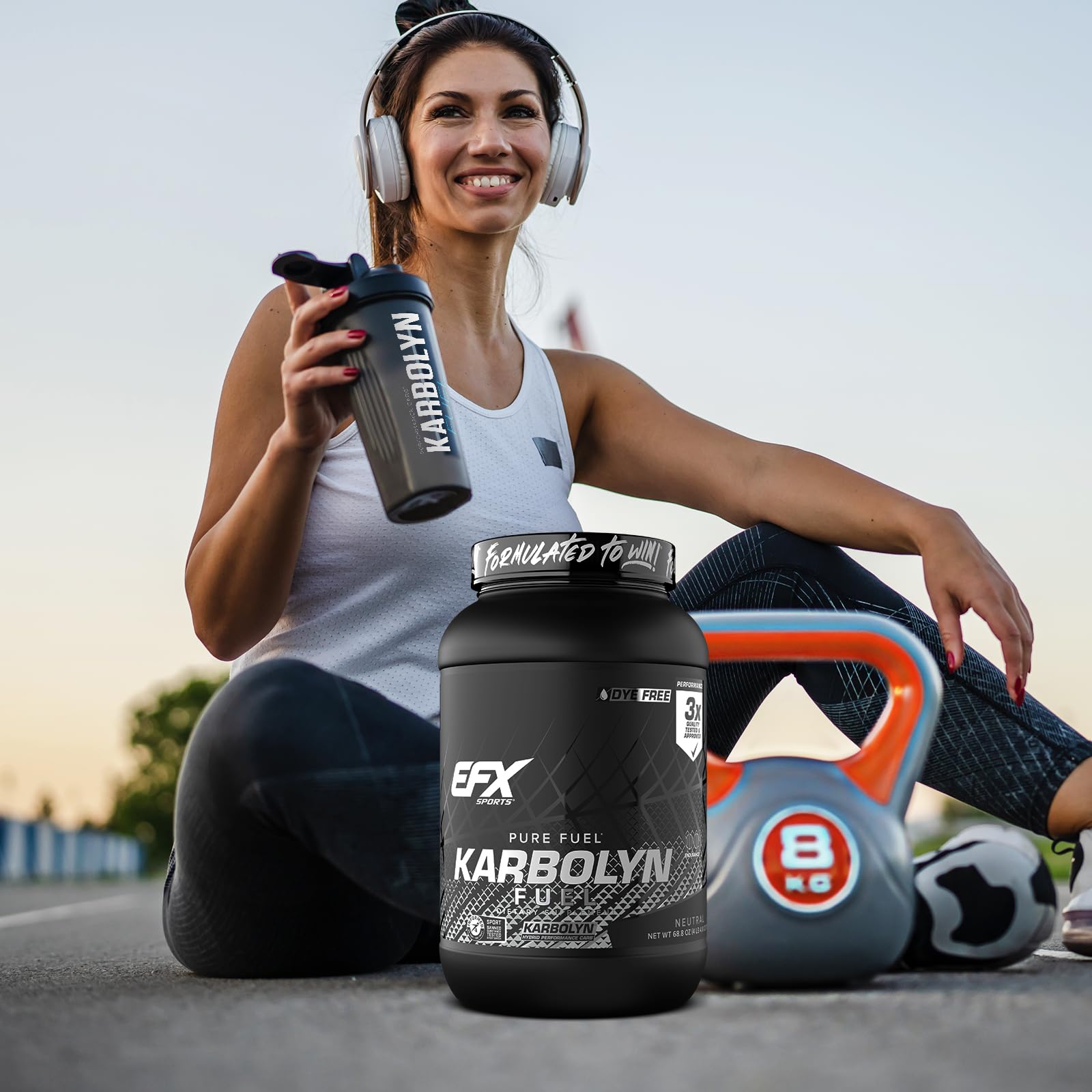 Comparación de tamaño del bote Karbolyn EFX para escala y servicios
