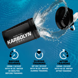 Atleta usando Karbolyn EFX en gimnasio para energía sostenida