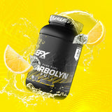 EFX Sports atleta usando Karbolyn antes del entrenamiento para rendimiento