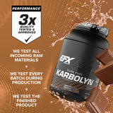 EFX Sports medidor con porción de Karbolyn, muestra control exacto de 36 servicios