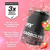 EFX Sports etiqueta nutricional de Karbolyn con información clara