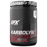 EFX Sports frasco Karbolyn Fuel frente muestra diseño y sabor Cherry Bomb