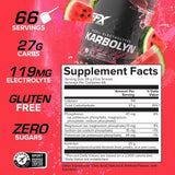 EFX Sports polvo Karbolyn Hydrate textura fina que facilita disolución rápida
