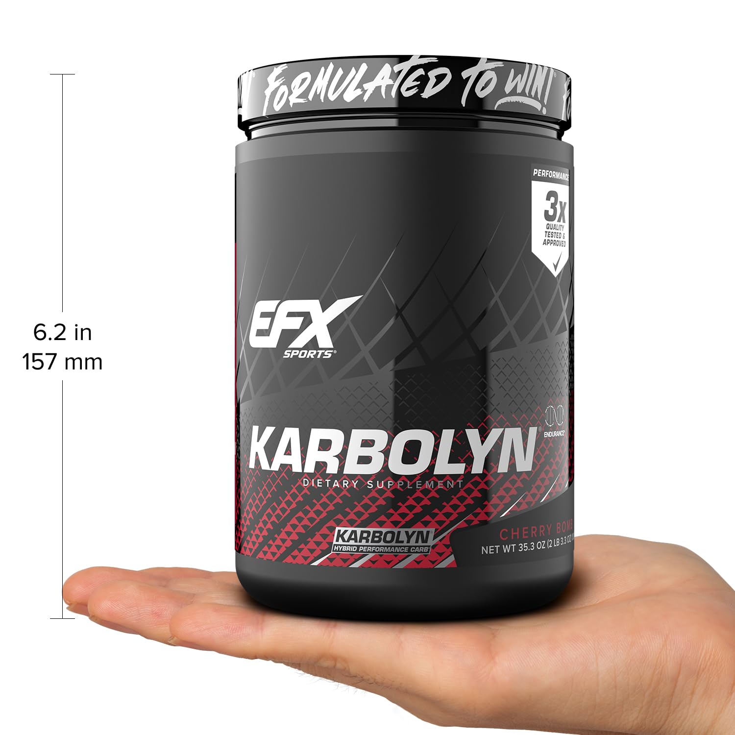 EFX Sports información de ingredientes destacando fórmula libre de gluten