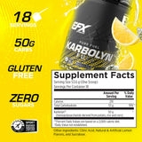 EFX Sports Karbolyn disolviéndose en agua mostrando mezcla homogénea y fácil consumo