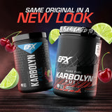 EFX Sports polvo Karbolyn textura cercana, muestra mezcla fina y disolución rápida