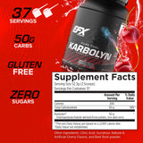 EFX Sports polvo Karbolyn primer plano textura fina y mezcla sin grumos