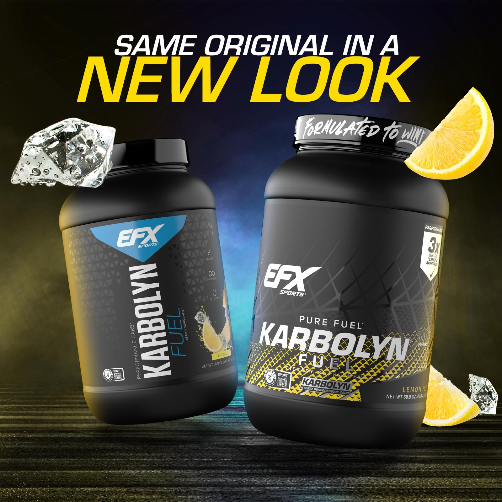 EFX Sports polvo Karbolyn textura fina que facilita la mezcla
