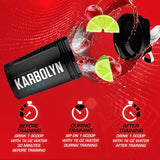 EFX Sports polvo Karbolyn con cerezas y lima, representación del sabor Cherry Limeade
