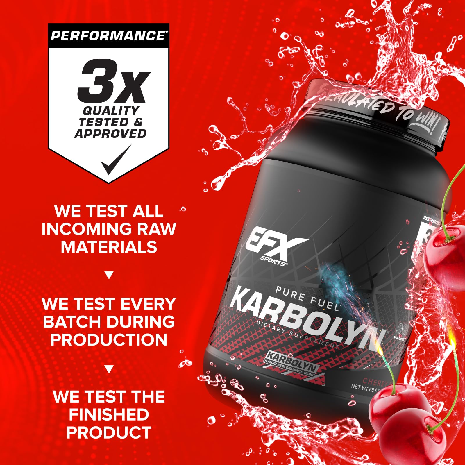 EFX Sports tarro 4 lb Karbolyn comparación escala para ver cantidad real