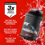 EFX Sports tarro 4 lb Karbolyn comparación escala para ver cantidad real