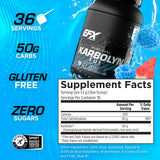 EFX Sports bebida Karbolyn preparada en vaso, energía rápida lista