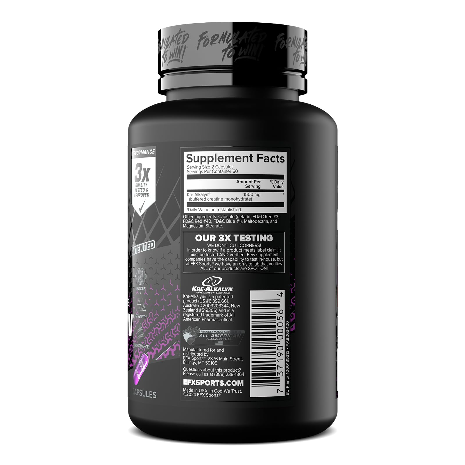 EFX Sports suplemento en contexto lifestyle con deportista entrenando