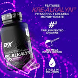 EFX Sports etiqueta nutricional legible con información de dosis