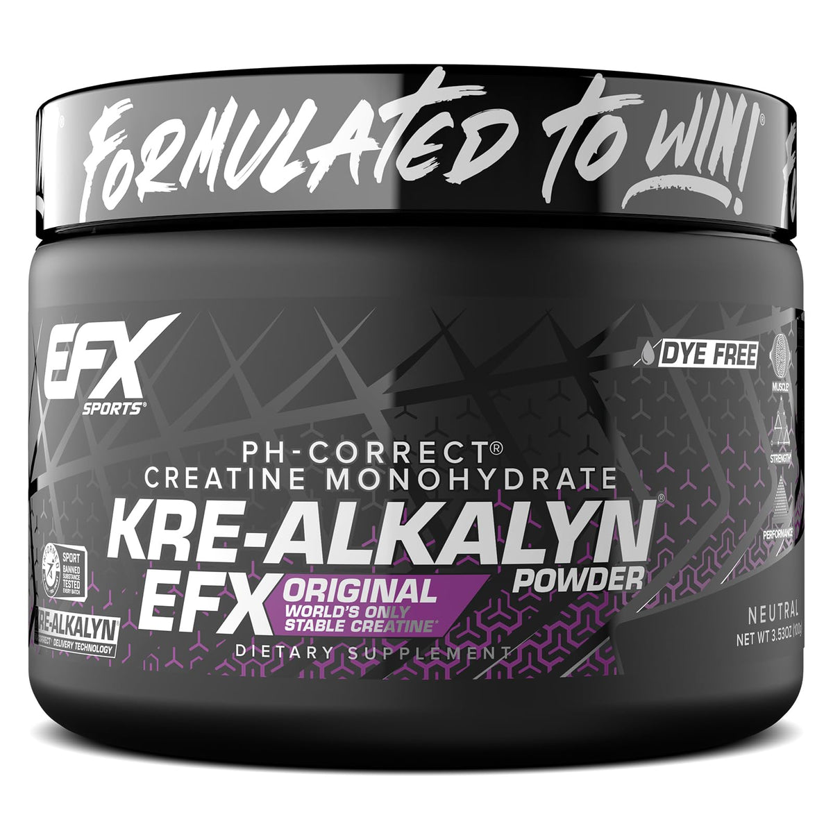 EFX Sports bote frontal que muestra producto y beneficios visuales