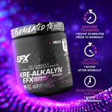 EFX Sports comparación de tamaño de servicio junto a una bebida cotidiana