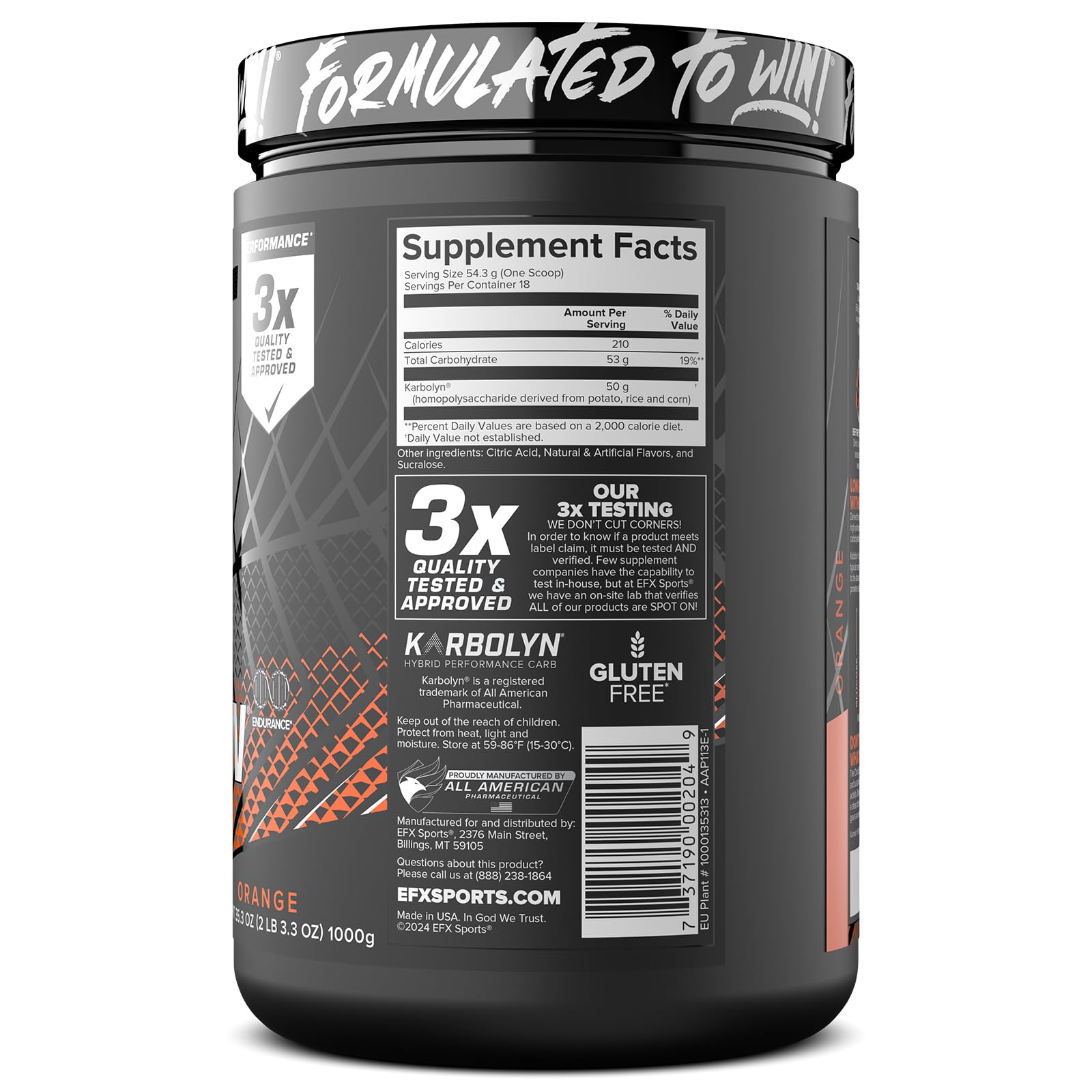 EFX Sports sello Informed Sport que garantiza ausencia de sustancias