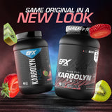 EFX Sports cucharada de Karbolyn mostrando textura fina y fácil disolución