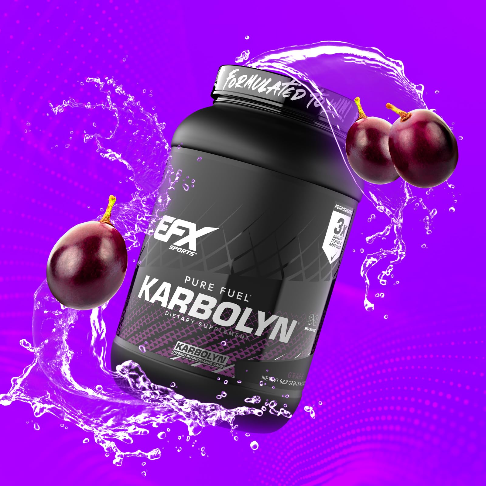 EFX Sports envase abierto con cucharador mostrando dosificación práctica