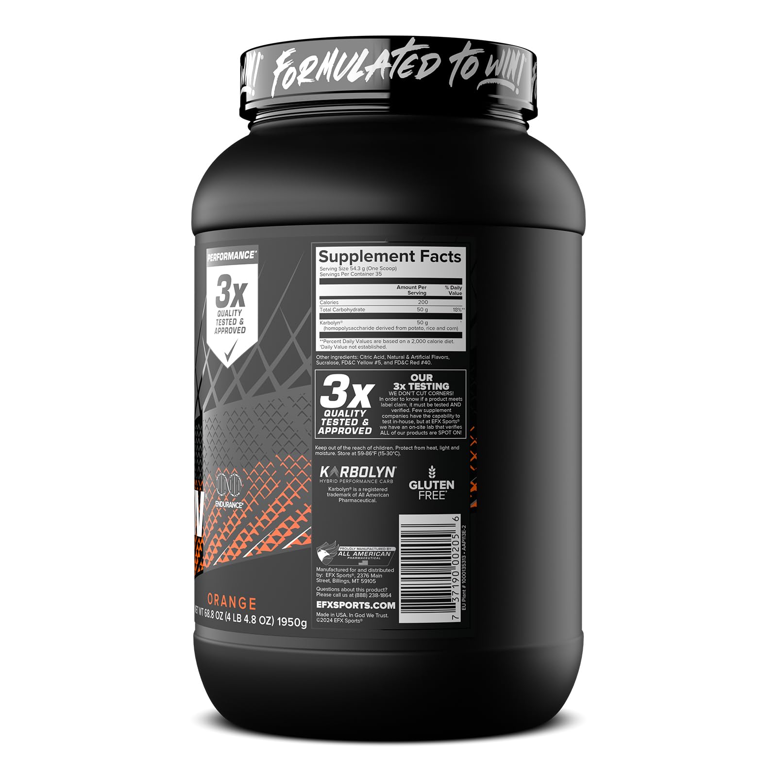 EFX Sports Karbolyn en entorno de gimnasio sugiriendo uso pre e intra entreno
