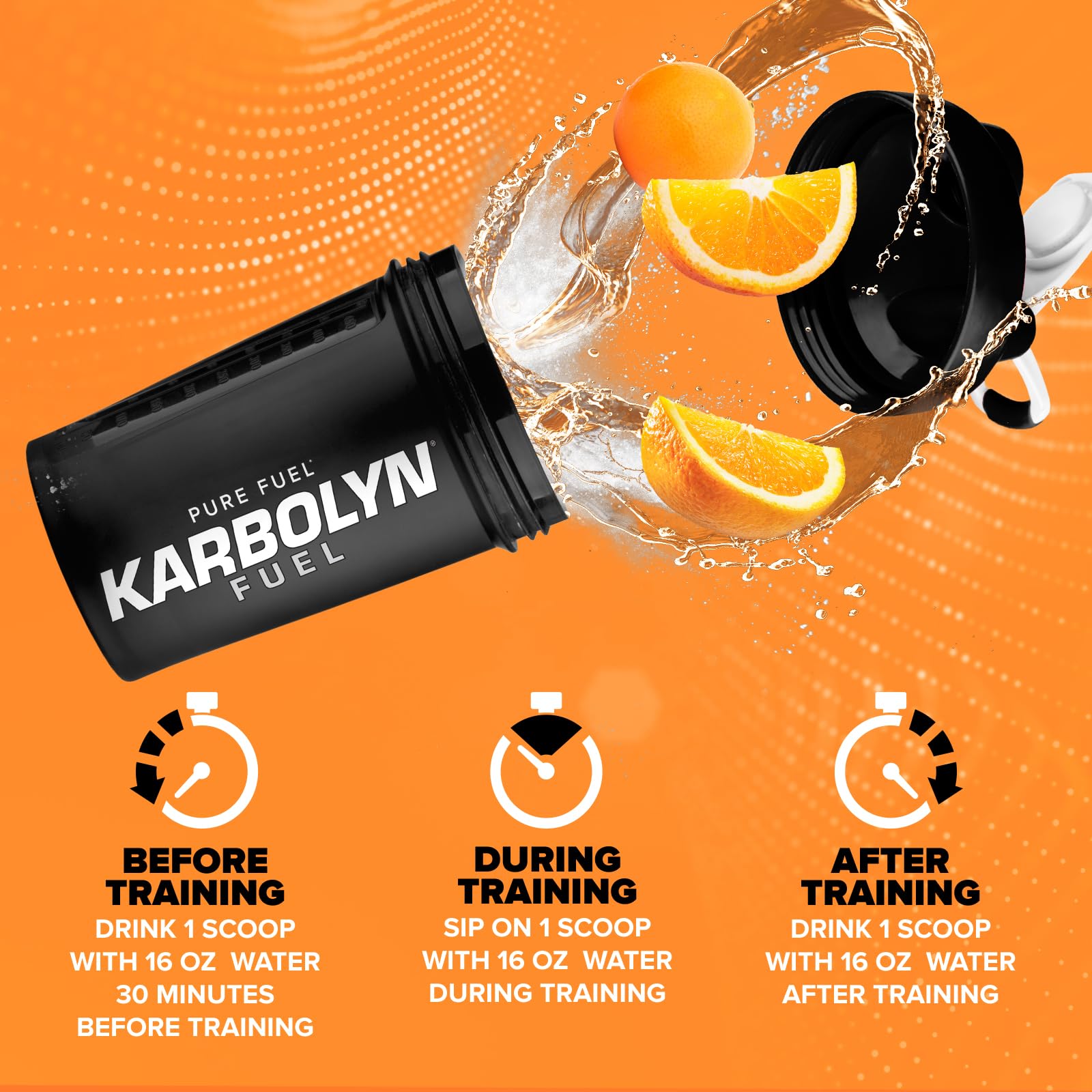 EFX Sports botella de bebida Karbolyn usada en entrenamiento para mantener intensidad