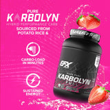 Vaso con Karbolyn Fuel EFX Sports mezclado para energía intra entrenamiento