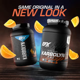 EFX Sports polvo Karbolyn textura detallada que facilita disolución rápida