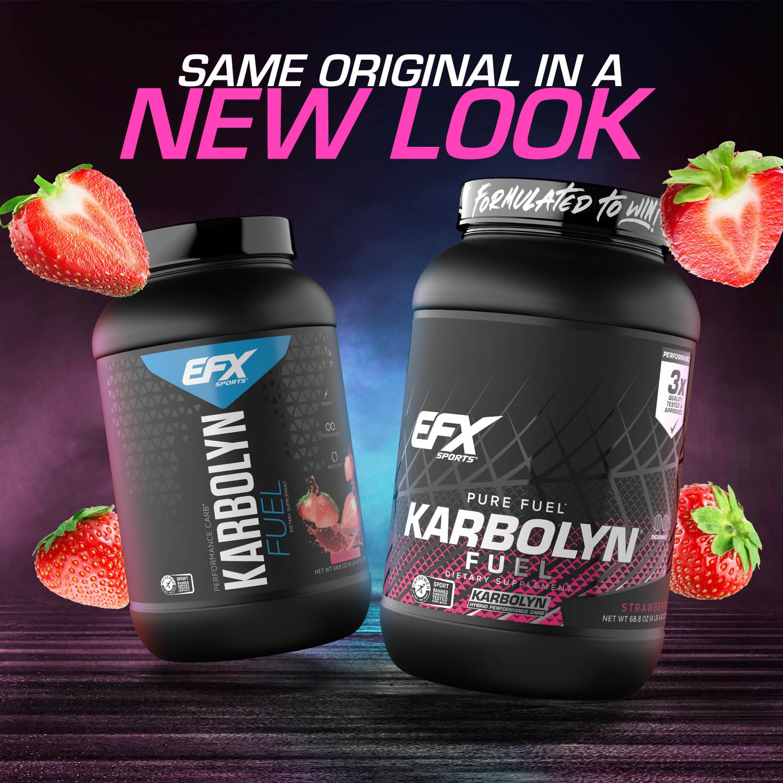 Polvo Karbolyn Fuel EFX Sports textura fina para rápida disolución