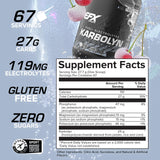 EFX Sports polvo Karbolyn Hydrate mostrando textura fina y disolución rápida