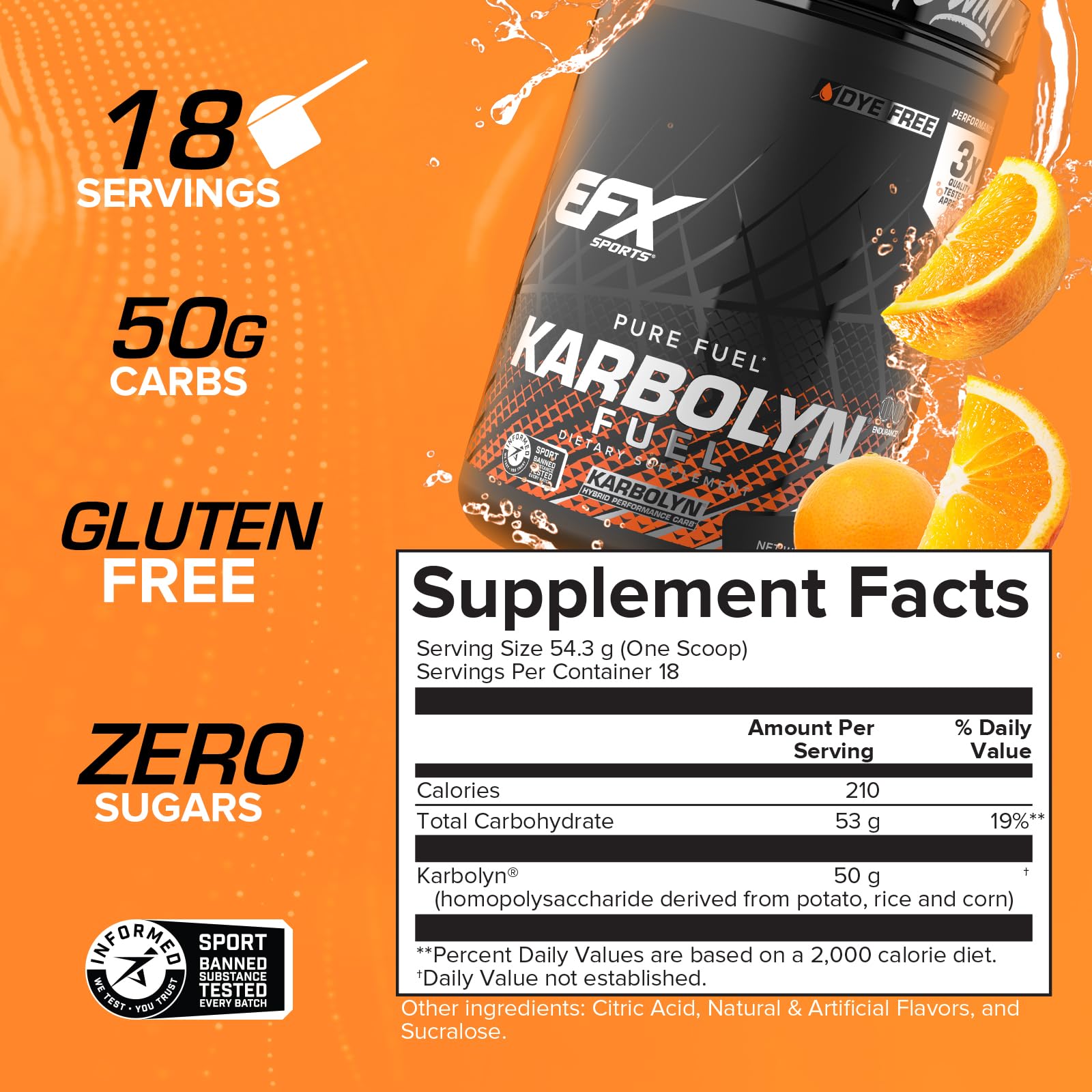 EFX Sports polvo disolviéndose en agua para energía rápida