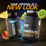 EFX Sports polvo Karbolyn textura cercana que facilita mezcla rápida