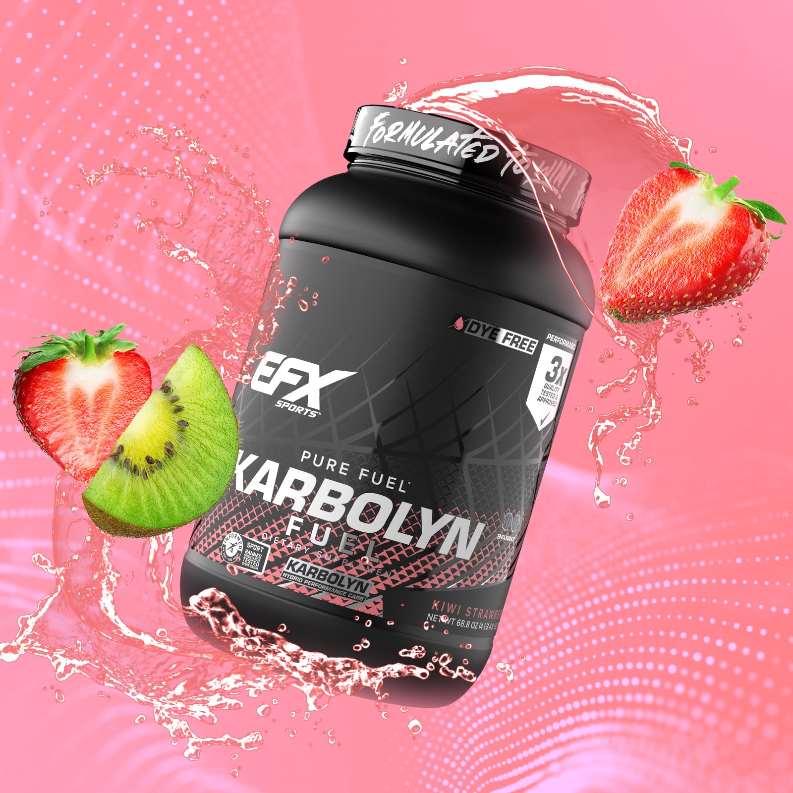 EFX Sports ilustración de kiwi strawberry sugiriendo sabor refrescante