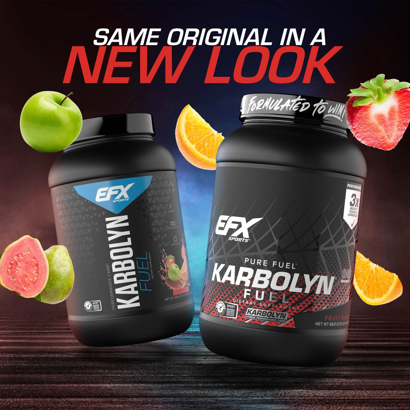 EFX Sports polvo Karbolyn cercano mostrando textura fina y mezcla fácil