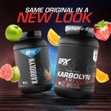 EFX Sports polvo Karbolyn cercano mostrando textura fina y mezcla fácil