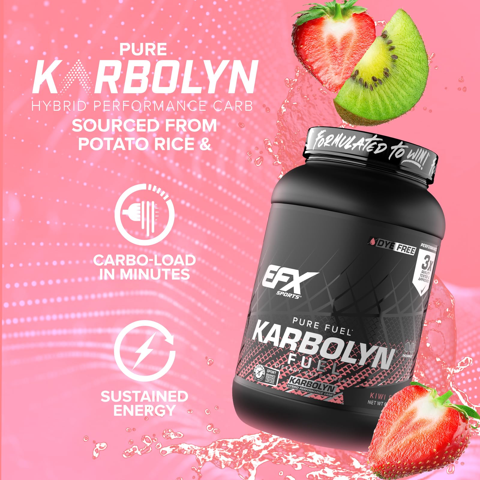 EFX Sports atleta en bicicleta usando Karbolyn durante entrenamiento para energía