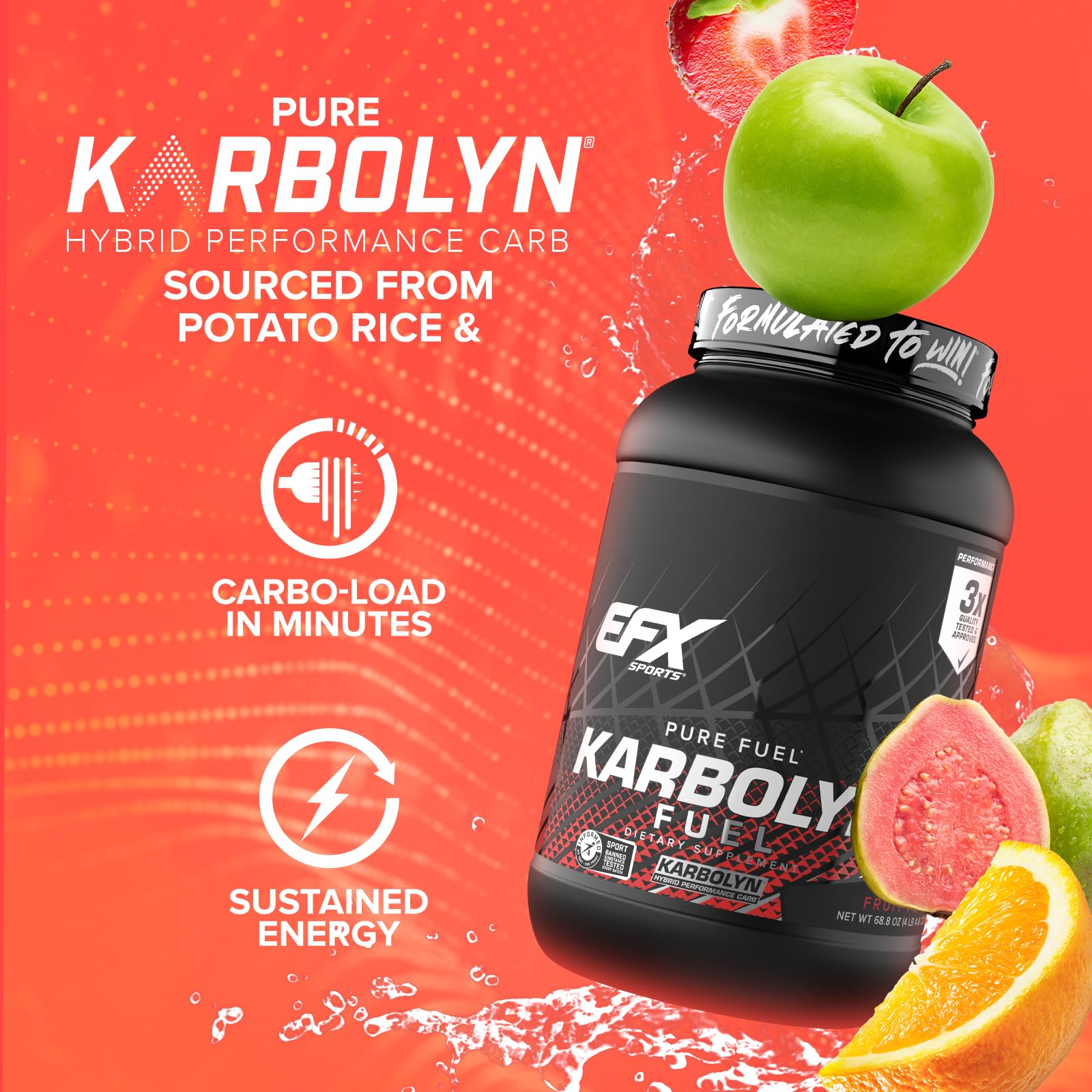 EFX Sports atleta tomando Karbolyn durante entrenamiento para resistencia