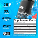EFX Sports vaso con Karbolyn preparado para energía sostenida al instante