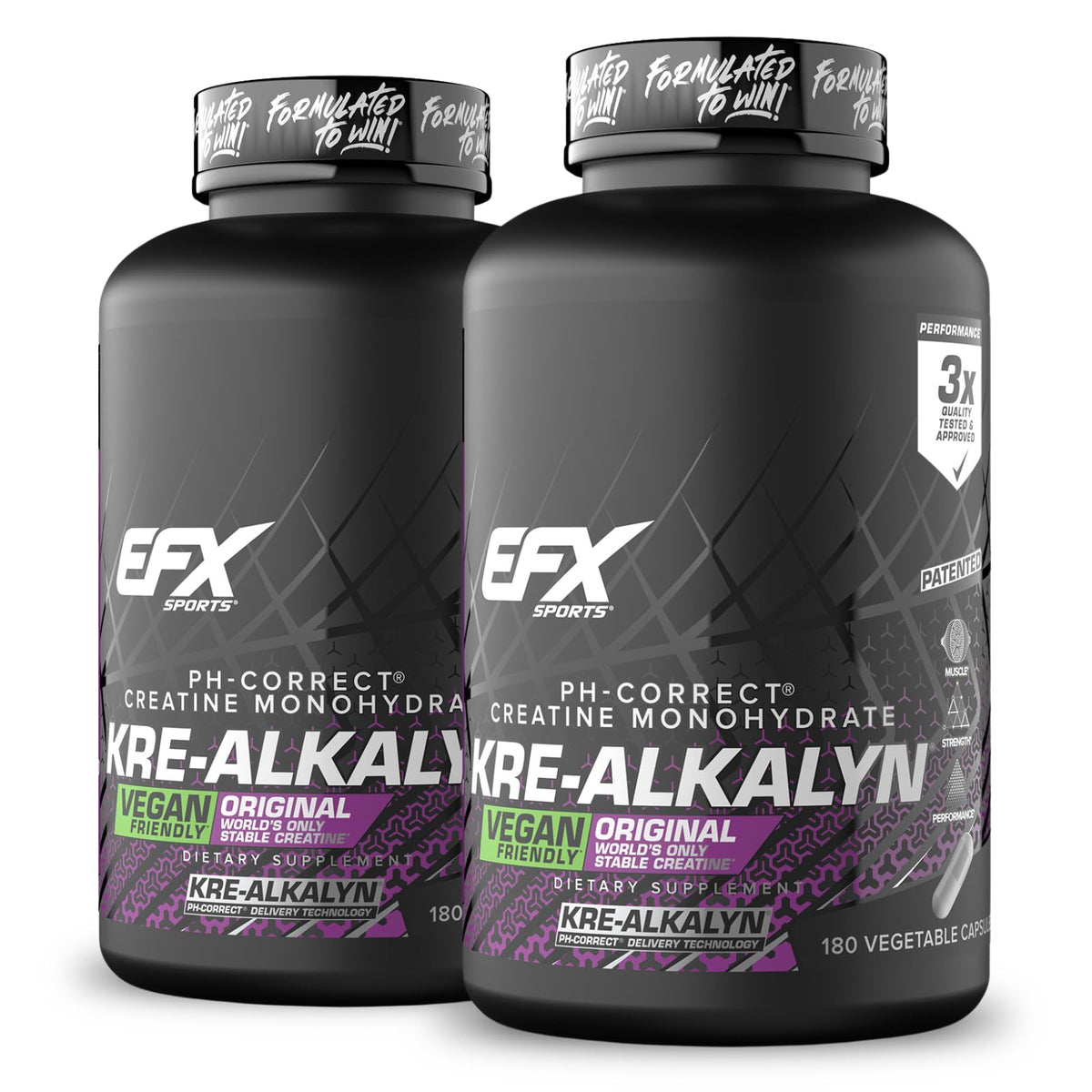 EFX Sports frente del empaque mostrando la marca y beneficio de fuerza