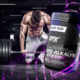 EFX Sports comparación de tamaño del frasco para visualizar cantidad