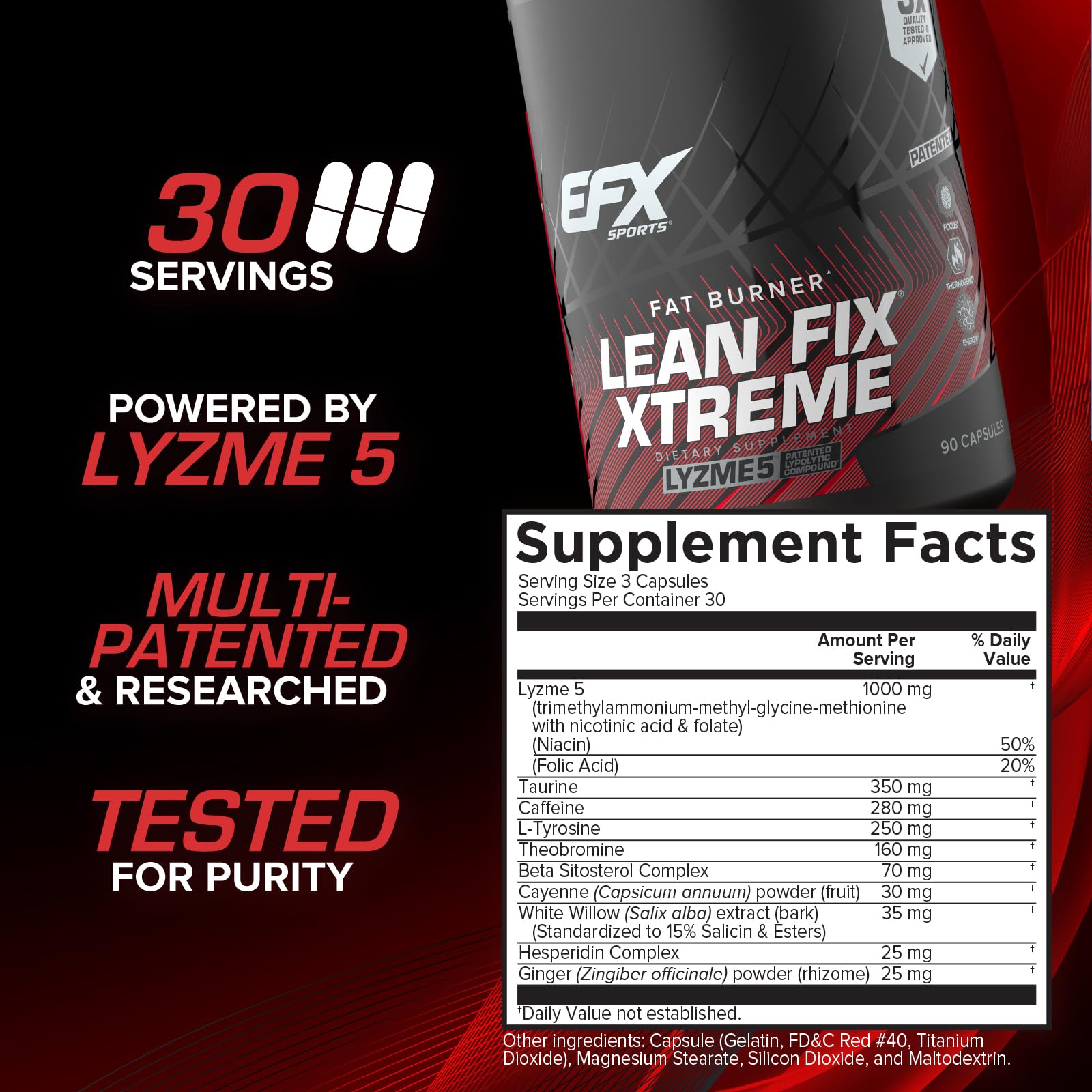 EFX Sports cápsulas agrupadas destacando conveniencia y dosificación