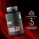 EFX Sports envase junto a una mano para comparar tamaño y porciones