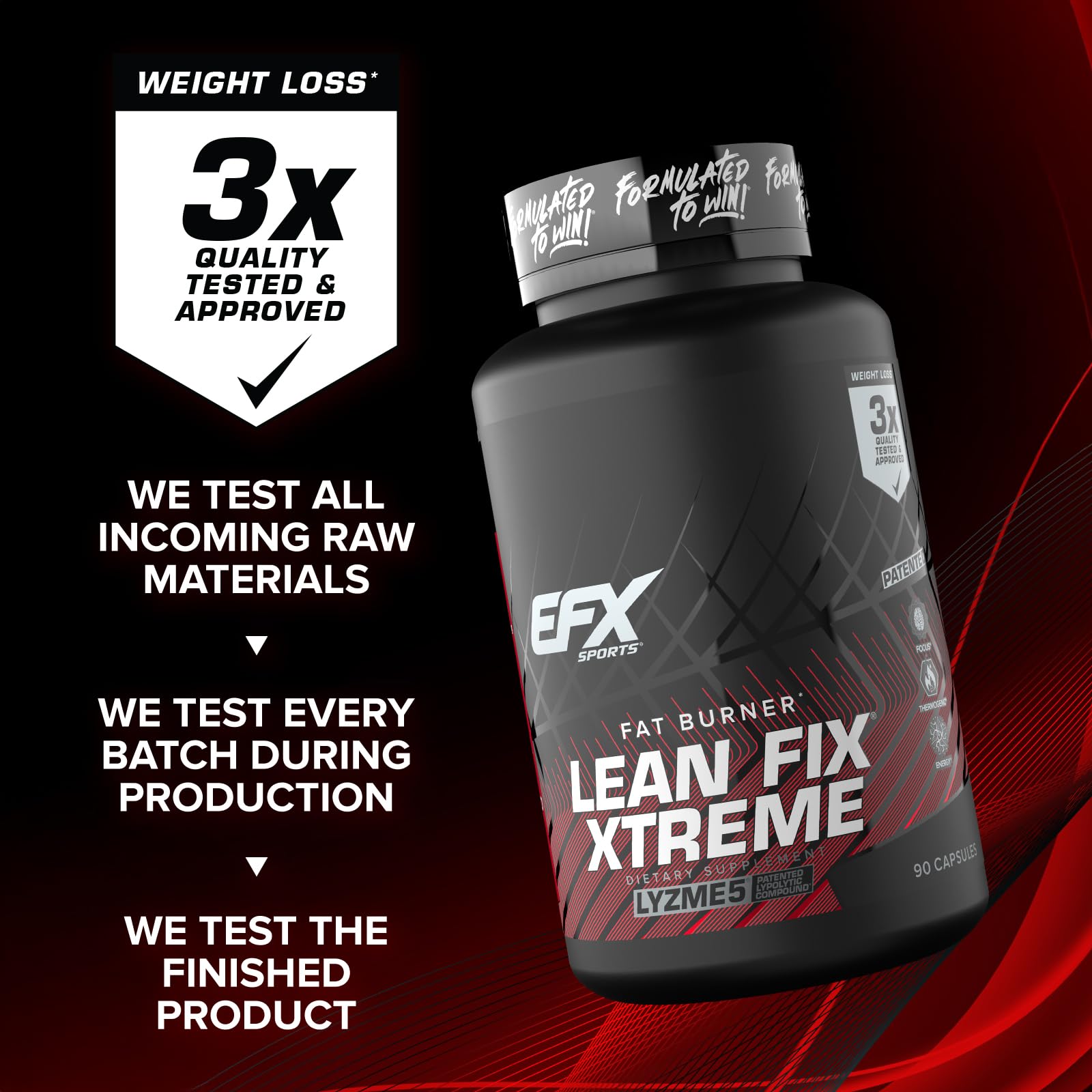 EFX Sports suplemento en uso durante entrenamiento para más rendimiento